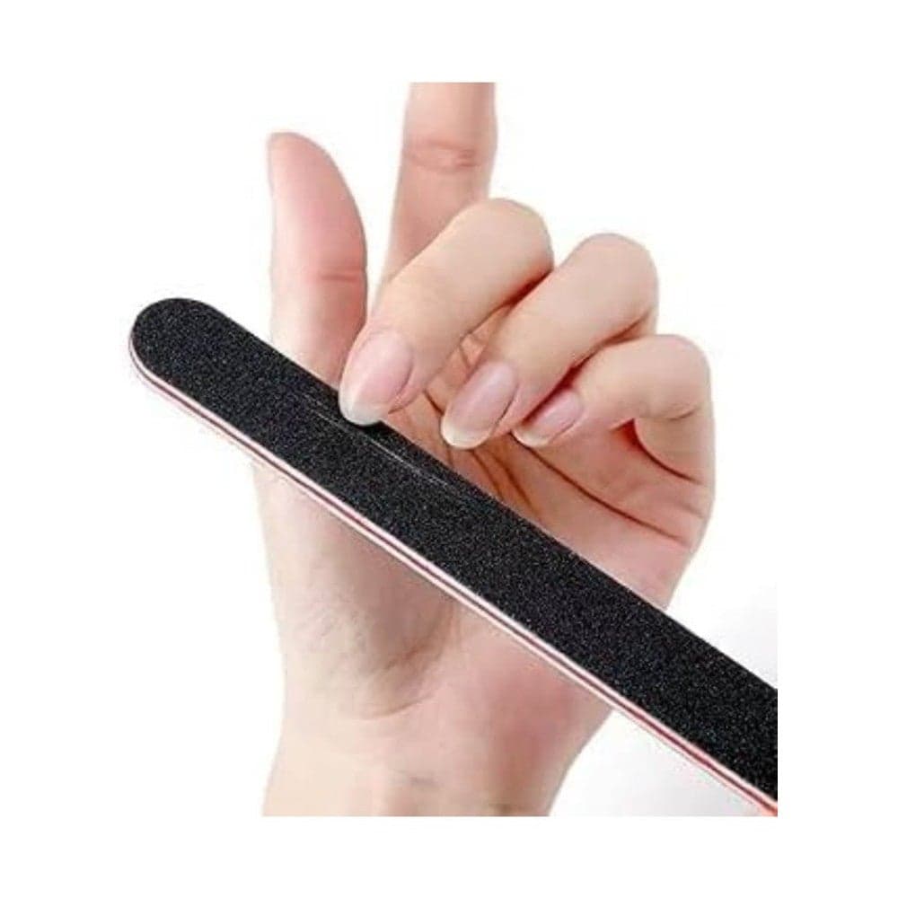 Foam Core Double Sided Emery Board Nail File For Shaping And Smoothing Natural Acrylic And Gel Nails 100/180 Grit, 3 Pcs Makeup Tools & Accessories (٢)