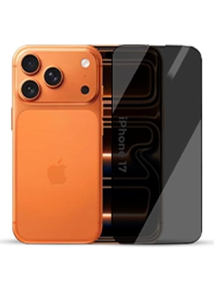 Anti-Spy Privacy Screen Protector Compatible with (A-pple), Shatterproof, Military Protection, with Black Frame,Privacy Filter (iPhone 17 Pro) Mobile Screen Protectors