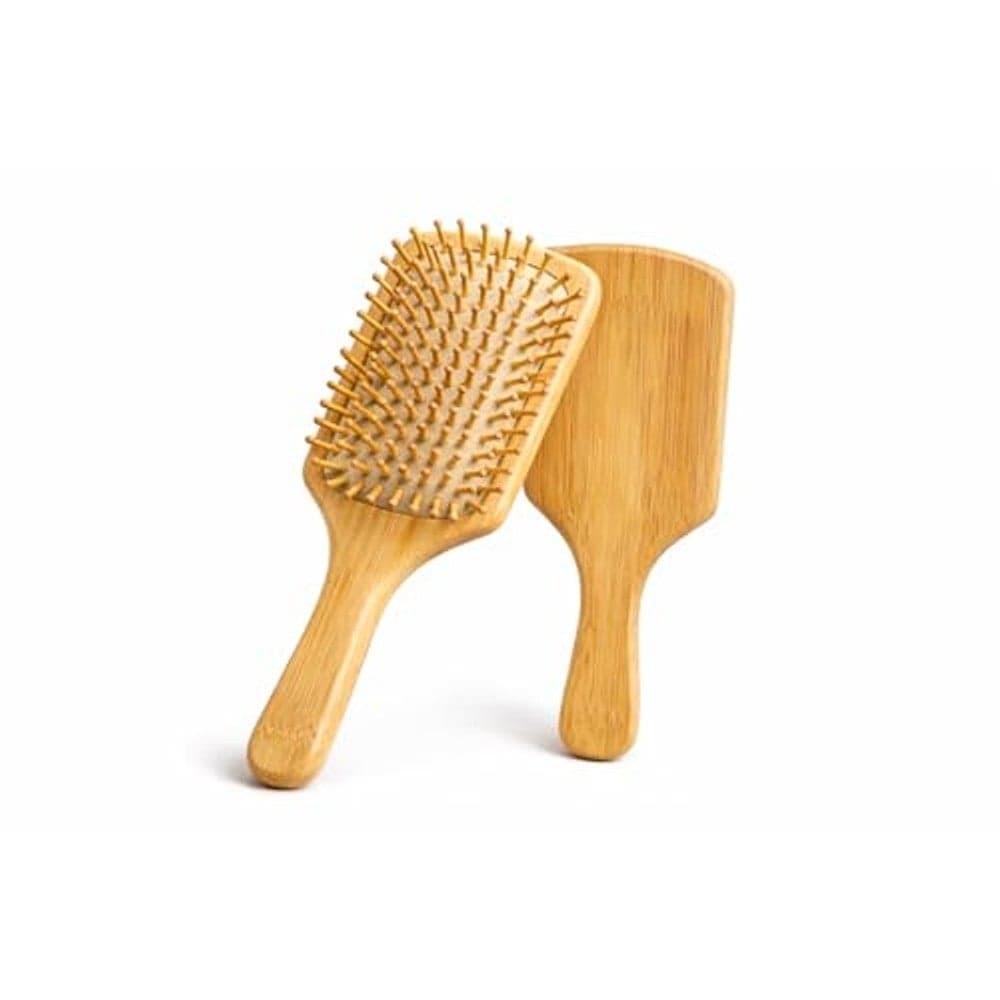 Craft Hair Brush – Eco-Friendly Natural Bamboo Wooden Paddle Brush for Detangling, Scalp Massage, Long, Curly, Short, Thick & Thin Hair for Women, Men & Kids