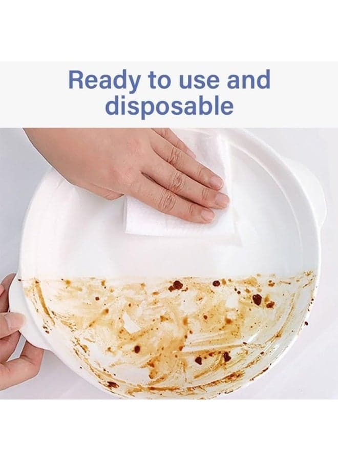 80 Sheets Extra Large Kitchen Cleaning Wipes, Multipurpose Household Wet Wipes, Strong & Thick Degreasing Wipes for Counters, Appliances & Multi-Surface Cleaning, Heavy-Duty Scrub Wipes for Kitchen (٣)