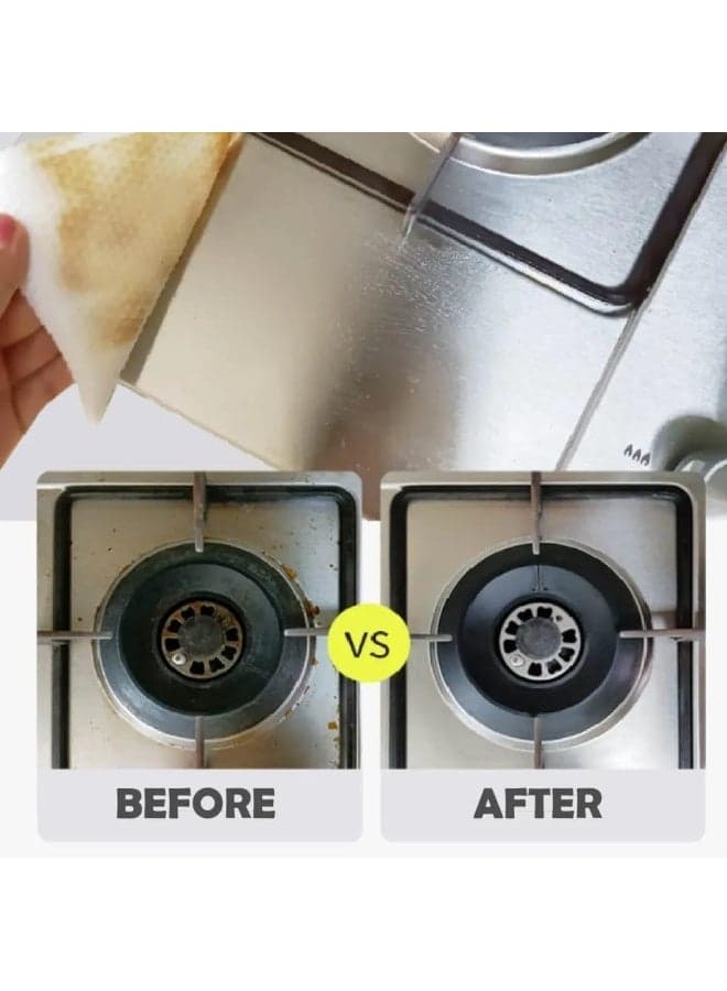 80 Sheets Extra Large Kitchen Cleaning Wipes, Multipurpose Household Wet Wipes, Strong & Thick Degreasing Wipes for Counters, Appliances & Multi-Surface Cleaning, Heavy-Duty Scrub Wipes for Kitchen (٥)