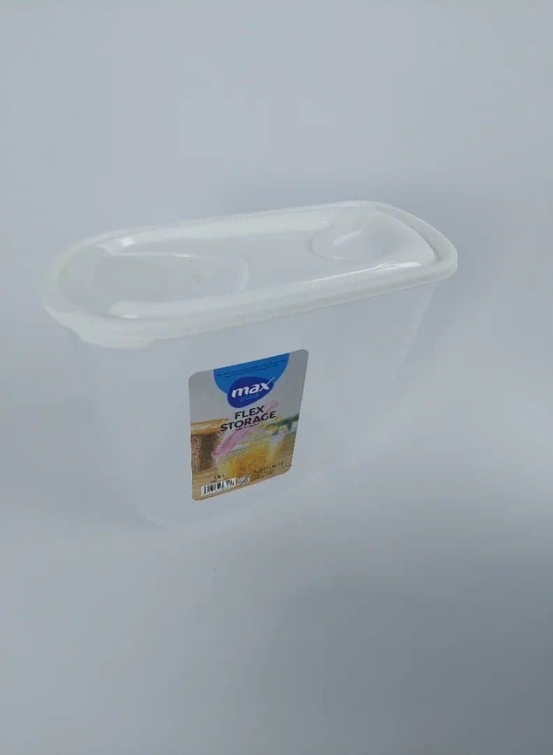 Max Plast 1.5L High Quality Plastic Bean Storage Box, Multi Color Cookie Jars (٦)
