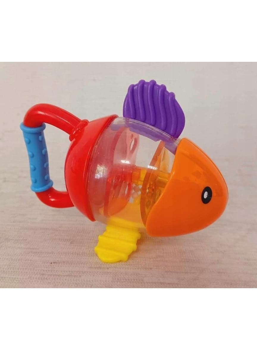 Fish-shaped rattle for newborn babies, multi-colored (3)