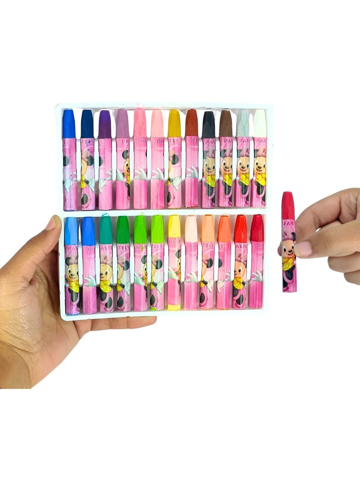 Oil pastel wax crayons (wax colors) in 18 assorted colors Drawing & Painting Supplies (٢)
