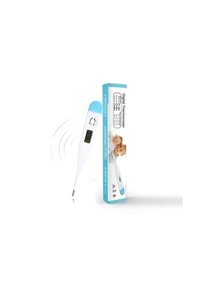 Digital Thermometer for Fever, Quick Reading Waterproof Oral Thermometer with Fever Indicator. Best for Baby Kids and Adults