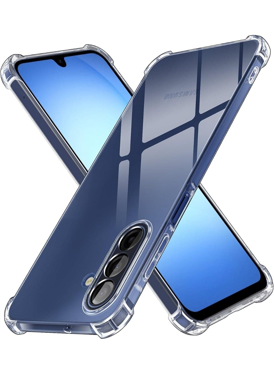 Mobile phone case compatible with Samsung Galaxy A17 5G / 4G, transparent case with drop-resistant corners, ultra-thin TPU silicone transparent case - transparent Cases & Covers