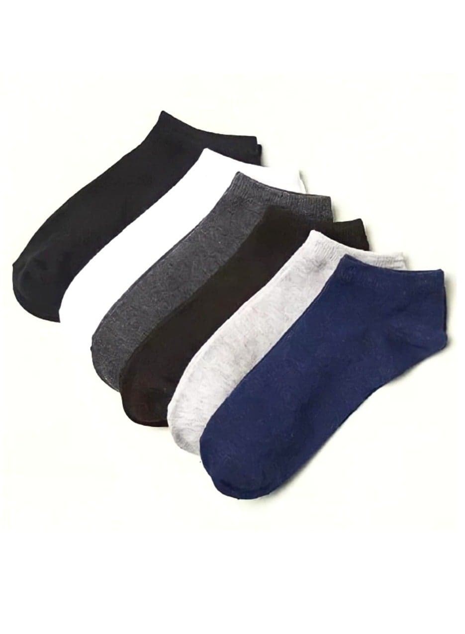 Bundle of six Pairs of low Casual unisex comfortable Printed Socks Women's Socks