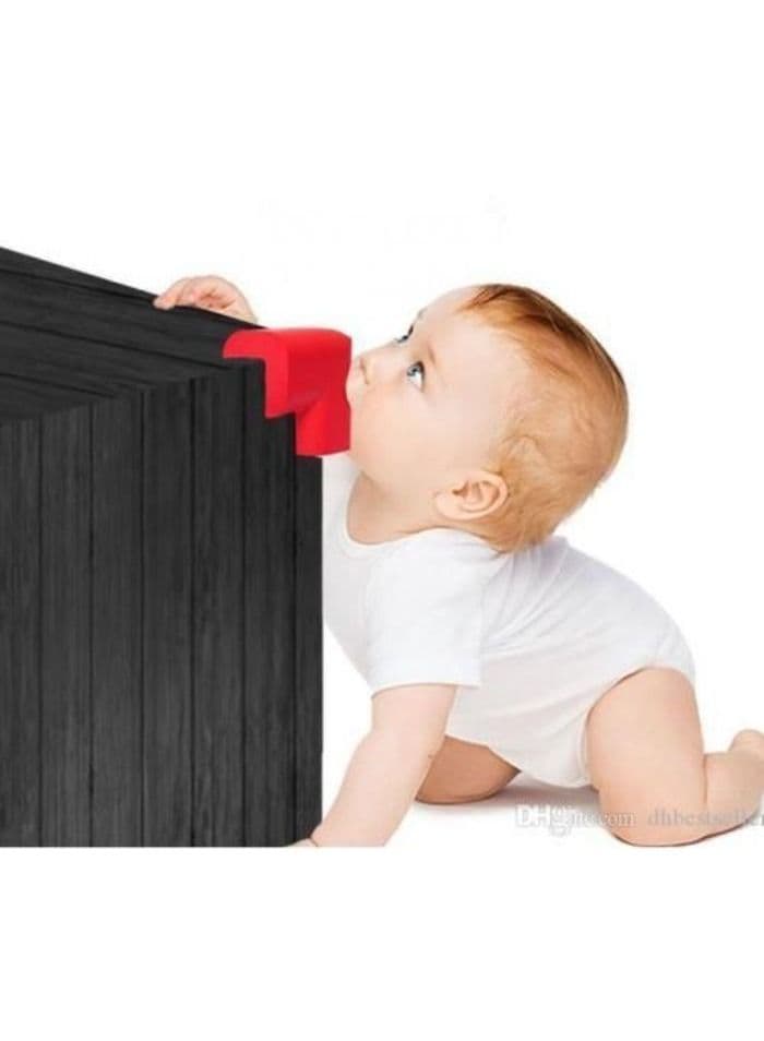 Padded corner protectors, 8 pieces, for your child's safety, Red Guards and Locks