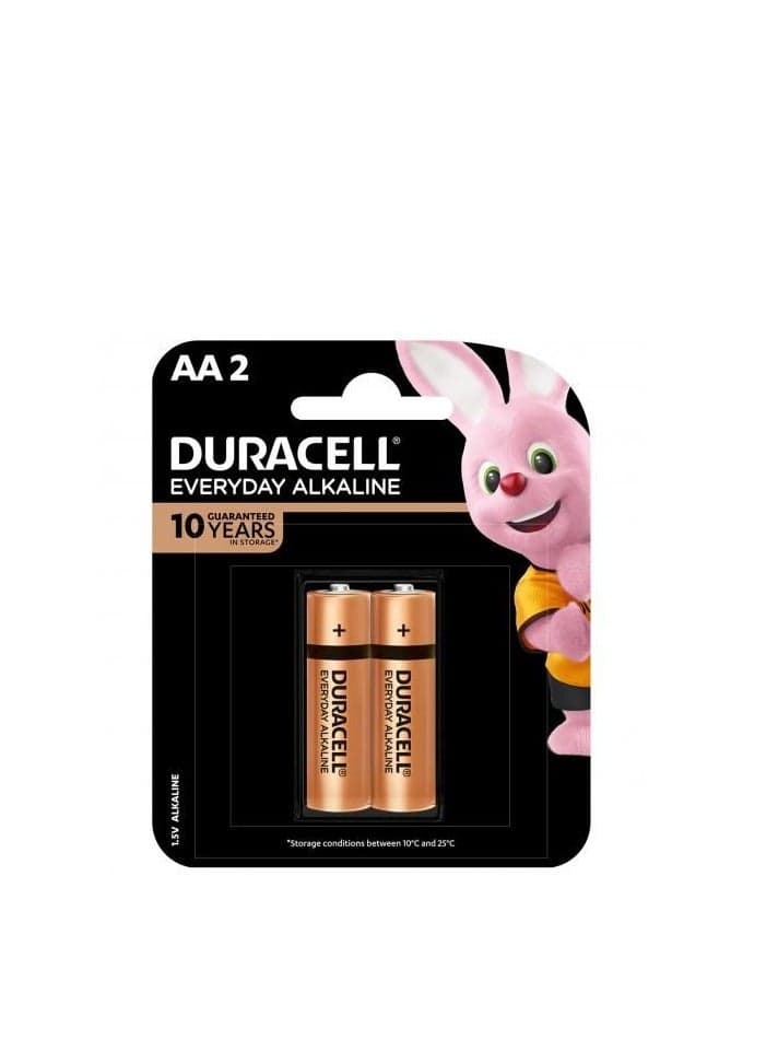 Duracell AA ALKALINE BATTERY ( PACK OF 2 )