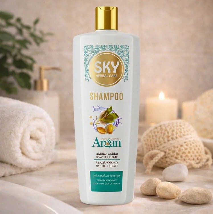 Sky Herbal Care Shampoo 900 grams with Argan Oil (٤)