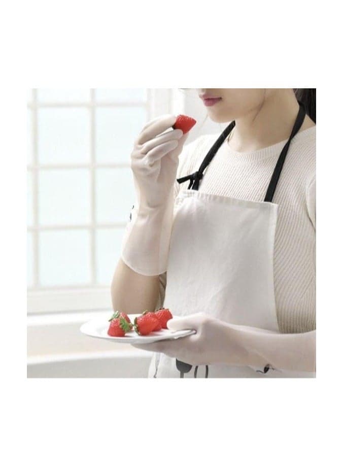 Heat Resistant Silicone Kitchen Gloves for Cooking and BBQ Practical Non Slip Oven Mitts for Grilling Baking and Daily Meal Prep Accessories (٦)