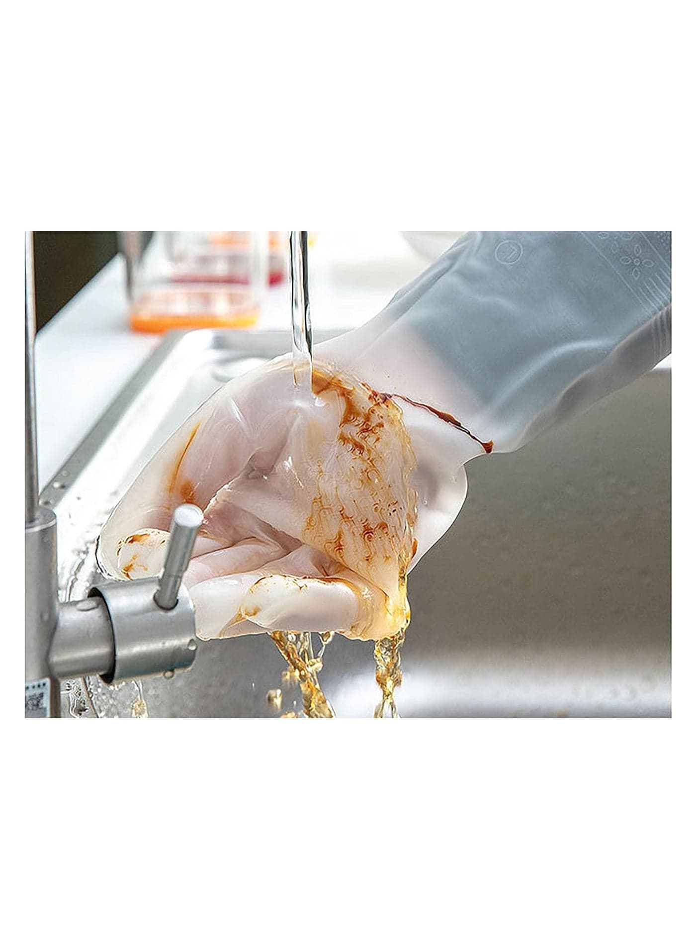 Heat Resistant Silicone Kitchen Gloves for Cooking and BBQ Practical Non Slip Oven Mitts for Grilling Baking and Daily Meal Prep Accessories (٩)