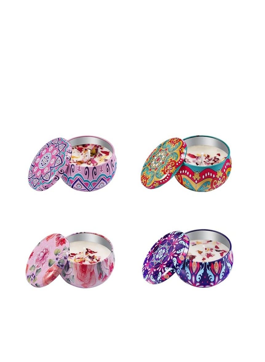 Andalusi Scented Candles – Elegant Design, Luxurious Fragrance, a Touch of Warmth and Style – Set of Multi-Shaped and Multi-Colored Candles (2)