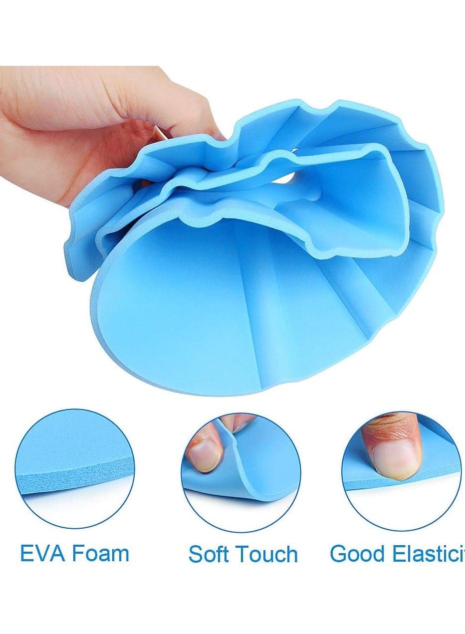 Baby Shampoo Eye Protection Cap, Adjustable Shampoo Shower Cap, Safe Baby Shower Cap (Blue) (6)