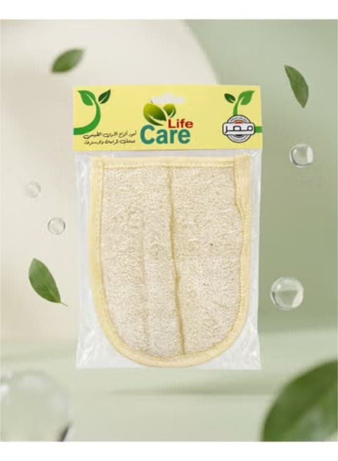 Natural Heavy Body Loofah & Massage Glove - Deep Exfoliation Bath Mitt Back Scratchers (٢)