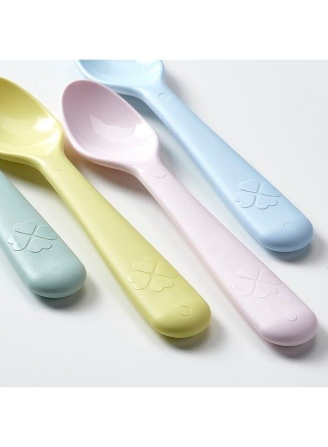 4-Piece Baby Feeding Spoon Set – Safe, Colorful, and Durable Plastic Spoons for Toddlers and Infants Daily Use (٥)