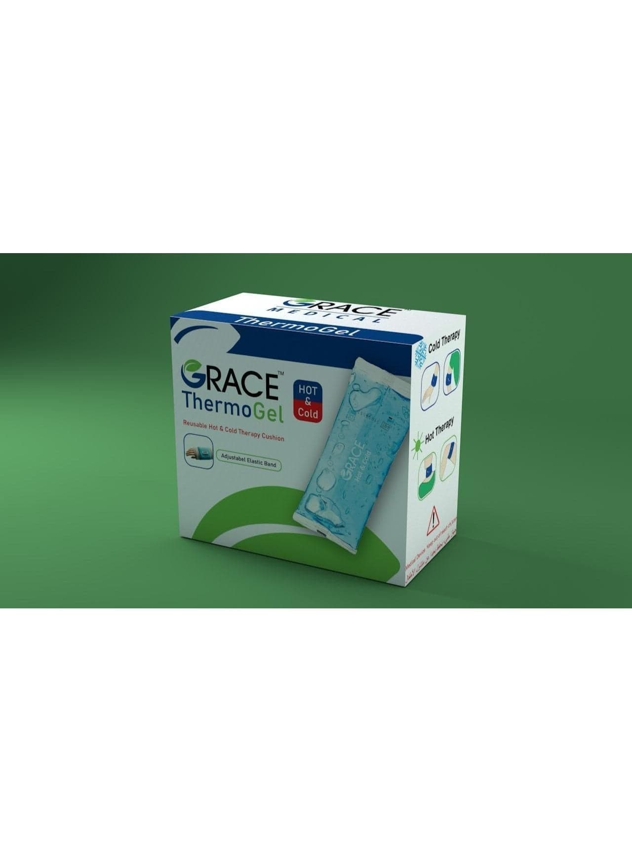 Grace Hot and Cold Gel Pack Reusable Therapy Pack for Pain Relief, Injuries, Swelling and Muscle Relaxation Hot Water Bags (4)