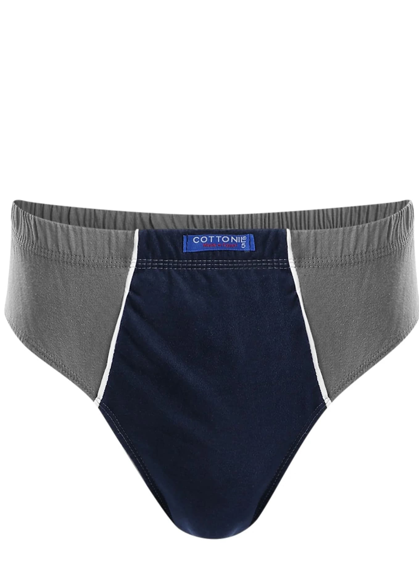 Cottonil Smooth Cotton Brief-Navy Men's Briefs