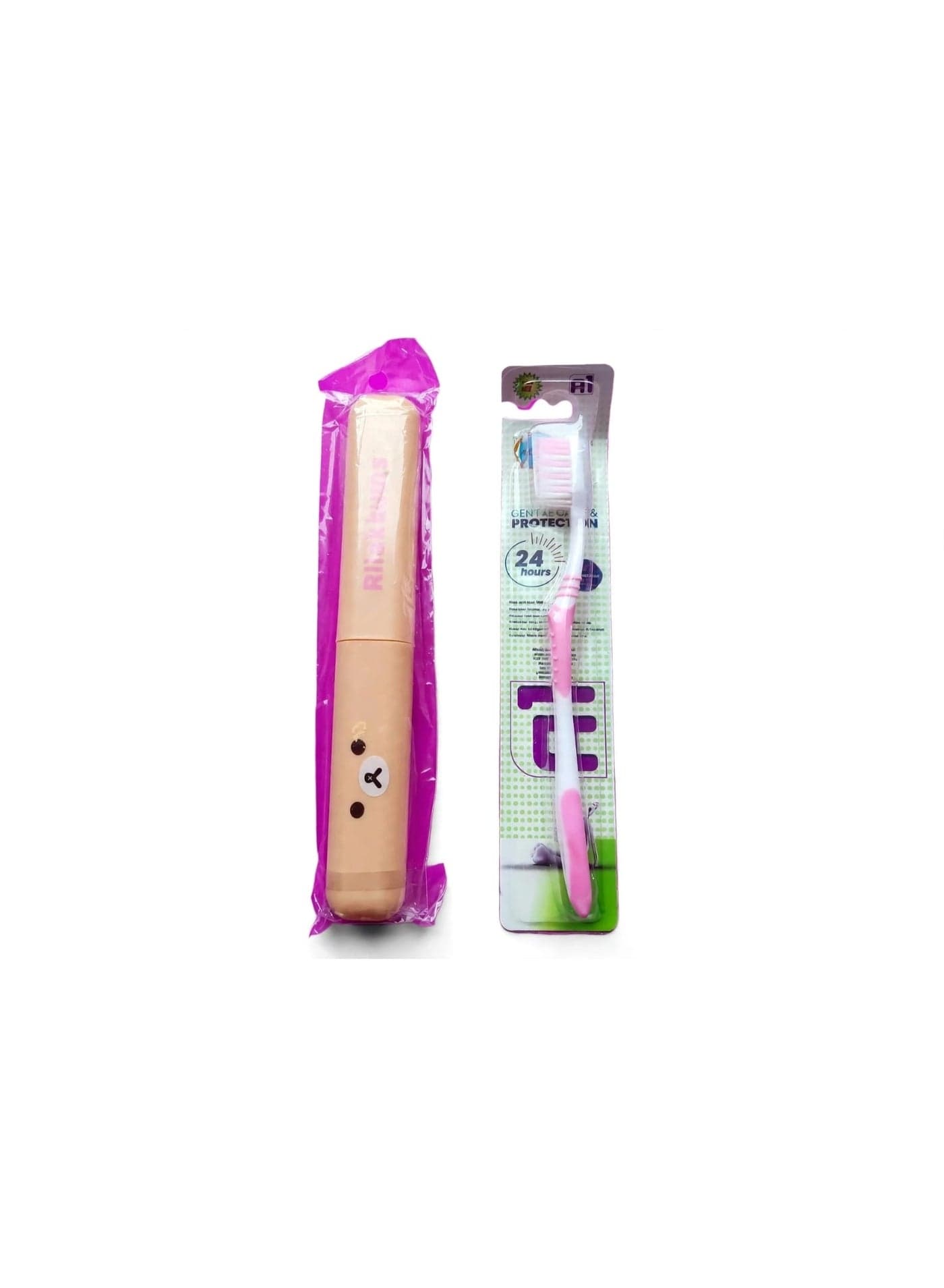 Rilakkuma Teddy Bear Toothbrush Case + Soft Toothbrush Gift