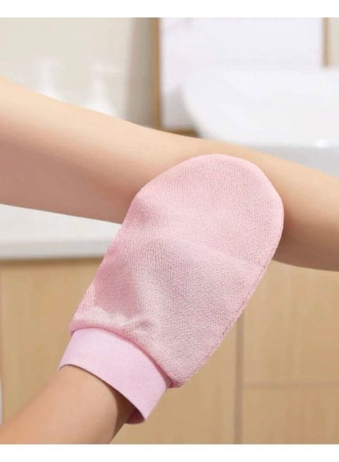 Original Exfoliating Loofah - A glove for removing dead skin layers and pigmentation, for smoothing legs and treating leg pores. A bath loofah with deep exfoliating properties for sensitive skin, for immediate and smooth results - Multi-colored (٢)