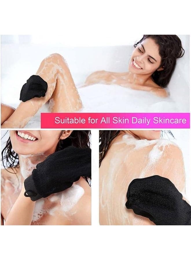 Original Exfoliating Loofah - A glove for removing dead skin layers and pigmentation, for smoothing legs and treating leg pores. A bath loofah with deep exfoliating properties for sensitive skin, for immediate and smooth results - Multi-colored (٩)