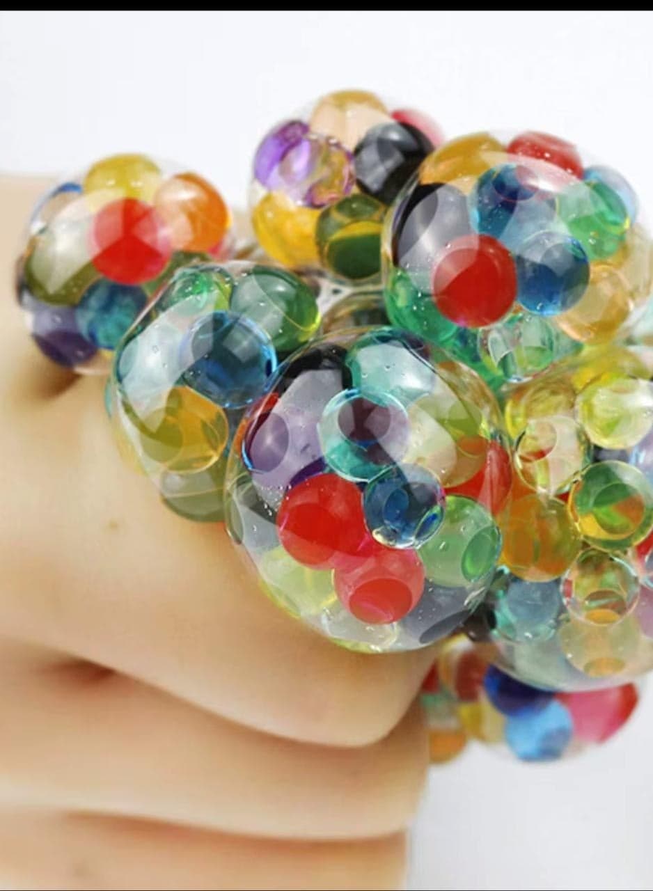 Stress Relief Ball, Anti-Stress, Anti-Anxiety, Mesh Squishy Ball, Squeeze Grape Ball, Stress Relief Ball (4)