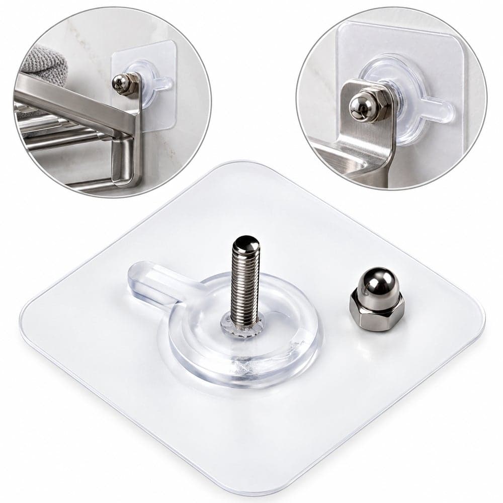 Self Adhesive Wall Hooks No Drilling for Hanging and Mounting on Walls and Doors 10 Pieces - 3-13