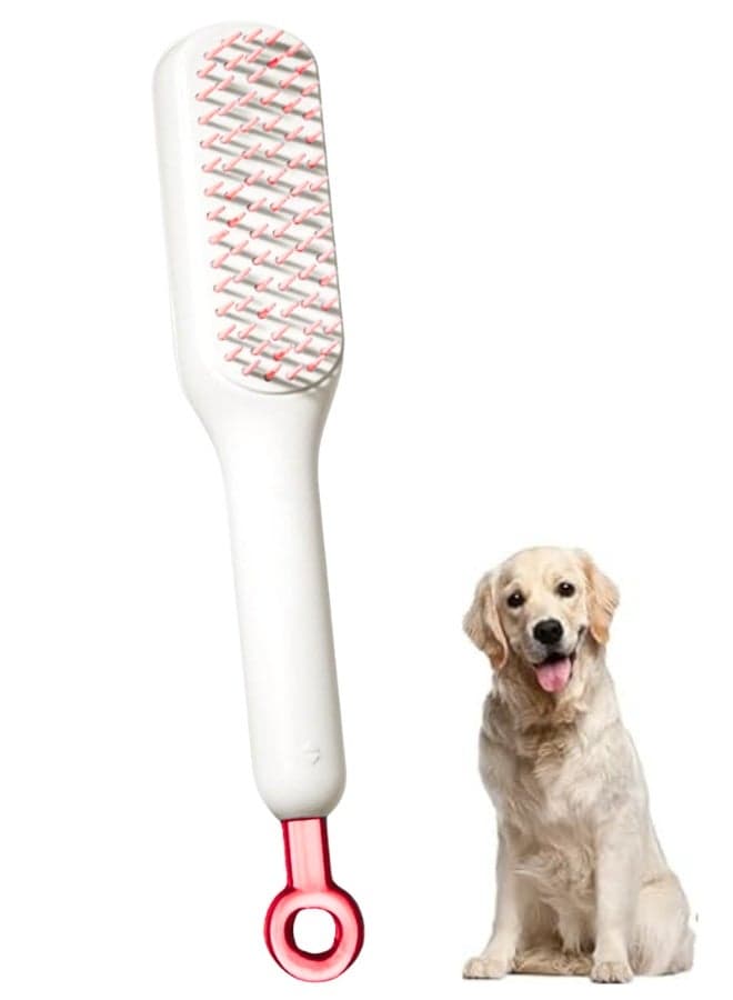 Professional Multifunctional Pet Grooming Brush Self Cleaning – Soft Bristle Anti-Tangle Hair Comb for Dogs & Cats – Massage Effect Brush for Long & Short Fur – Easy Clean Retractable Design for Stress-Free Grooming Experience Pet Supplies