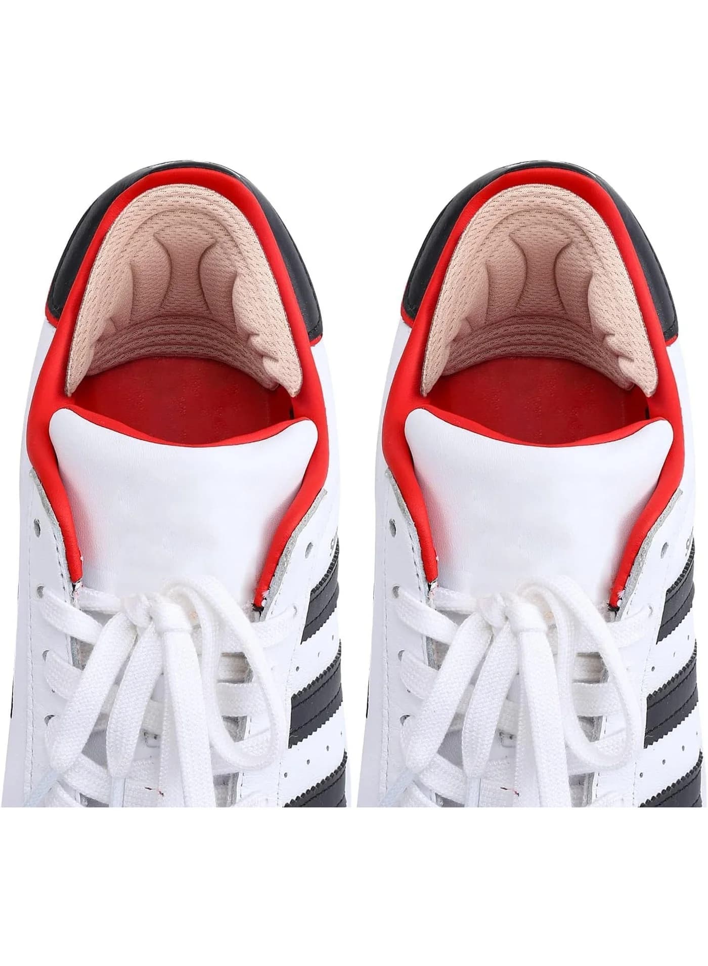 Self-Adhesive Beige Heel Patch Insoles Cushion Pad for Shoe Fitting & Anti-Wear - 1 Pair