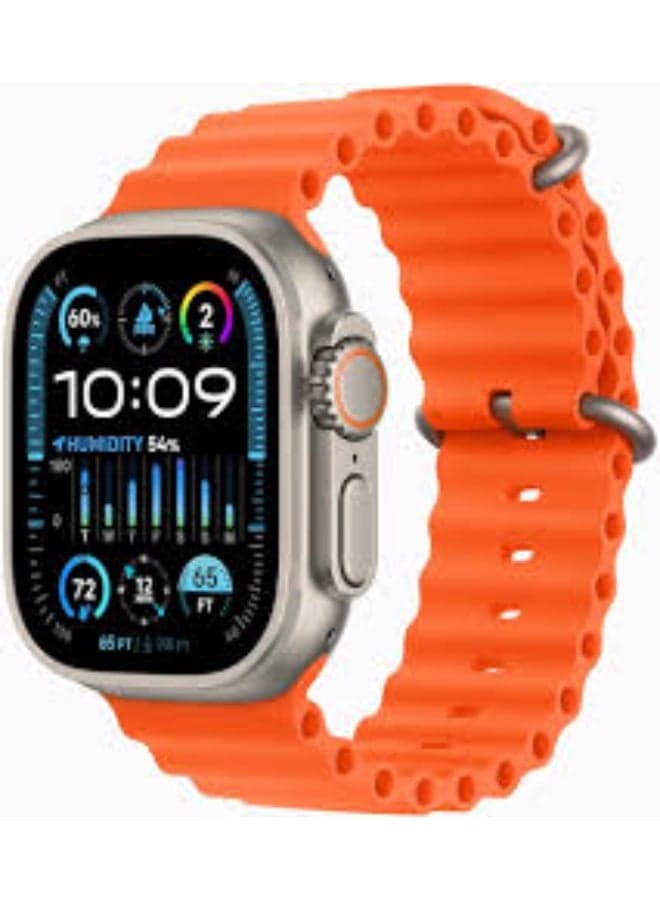 Orange Silicone Smartwatch Band Replacement Strap with Soft Flexible Fit, Sporty & Durable Design for Active Lifestyle Lightweight Comfortable Smart Watch Strap, Sweat & Water Resistant, Easy Install Wrist Band for Daily Wear & Fitness Use (2)