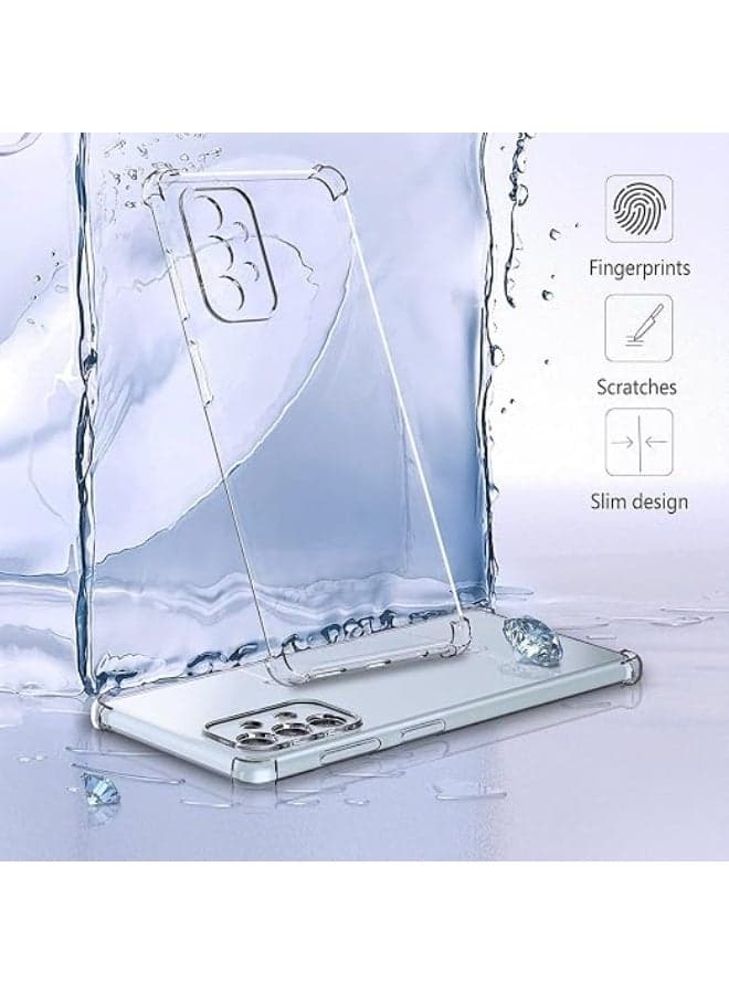 X-Tech Crystal Clear Silicone Case for Samsung Galaxy A72 with Shockproof Protective Corners, Slim, Soft, Flexible TPU Scratch Resistant Case - transparent Cases & Covers (5)