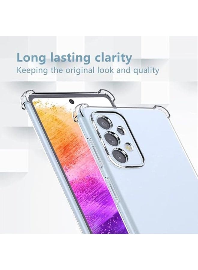 X-Tech Crystal Clear Silicone Case for Samsung Galaxy A72 with Shockproof Protective Corners, Slim, Soft, Flexible TPU Scratch Resistant Case - transparent Cases & Covers (4)