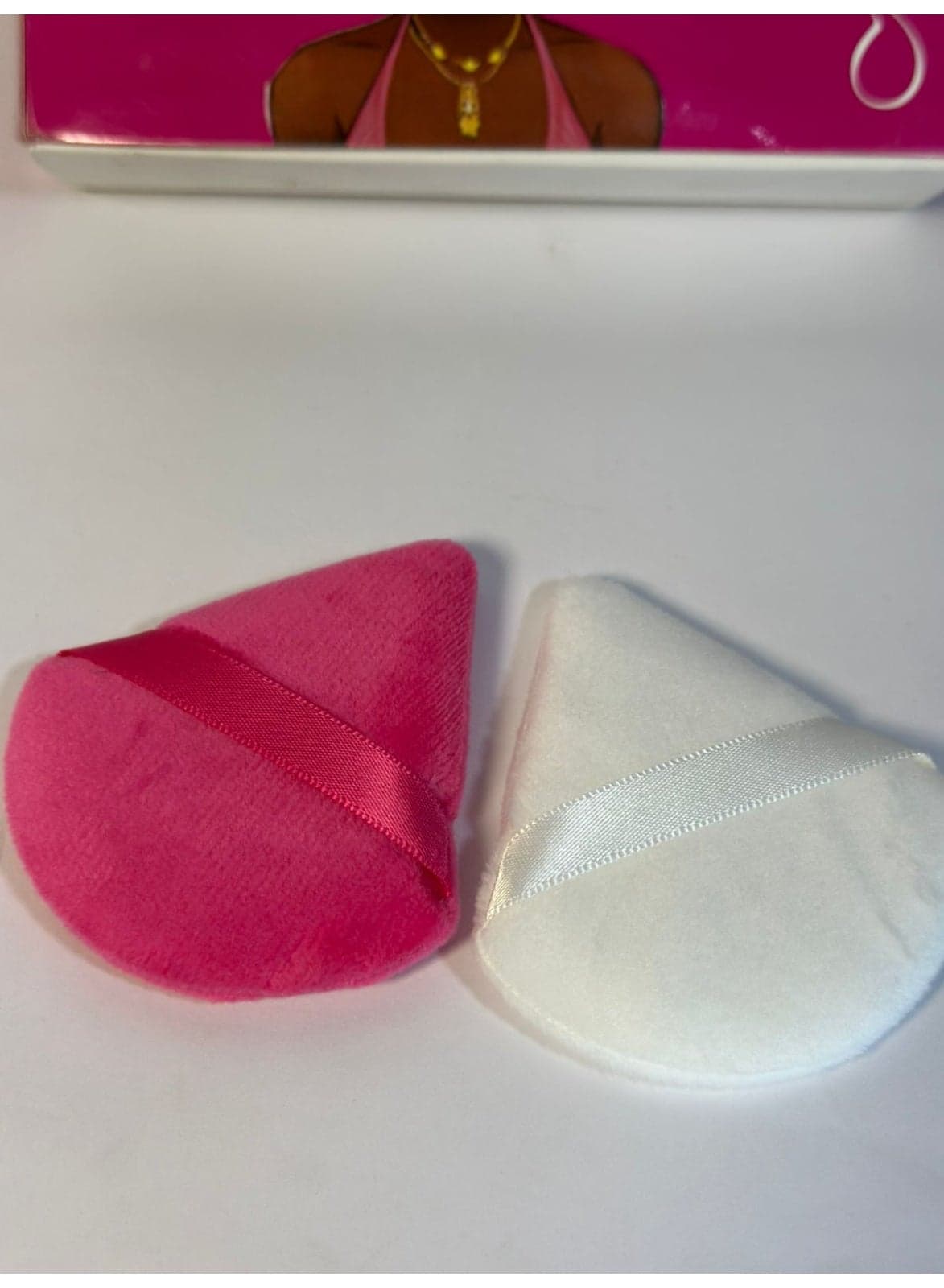 2pcs Powder Puff Soft Face Triangle Makeup Puff for Loose Powder Body Cosmetic Foundation Sponges Beauty Blender Makeup Tool Multicolors Make Up Sponges (2)