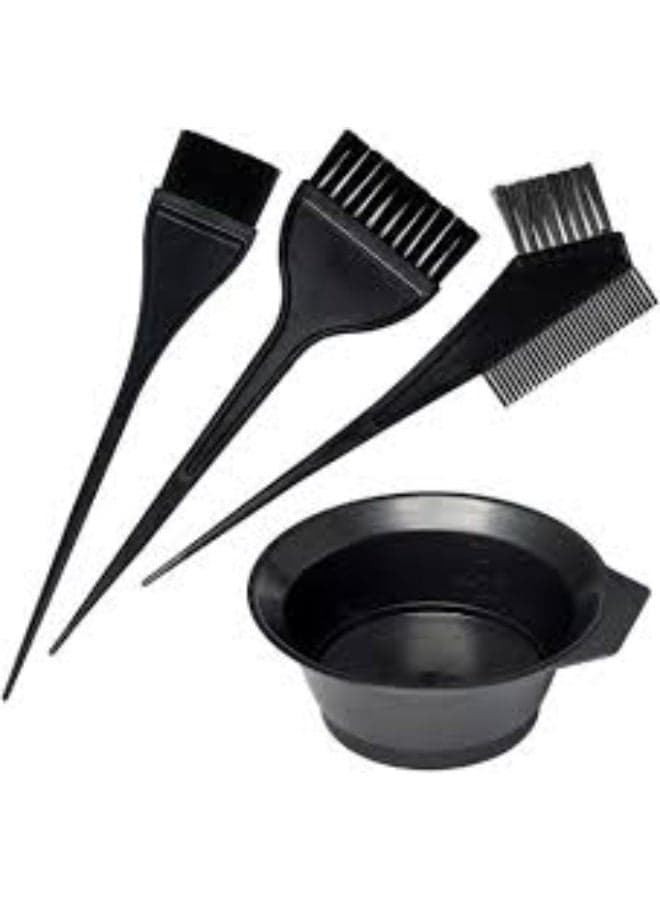 Professional Hair Dye Kit – Premium Hair Coloring Brushes & Mixing Bowl Set – Salon Quality Tools for Home & Professional Use – Black Hair Care Accessories