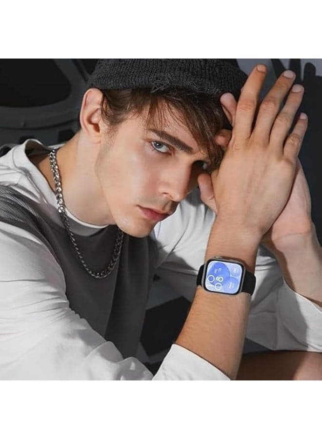 Lightweight Silicone Sports Strap Compatible with Huawei Watch Fit 3 Stylish and Comfortable Design - Green Smartwatch Bands (٤)