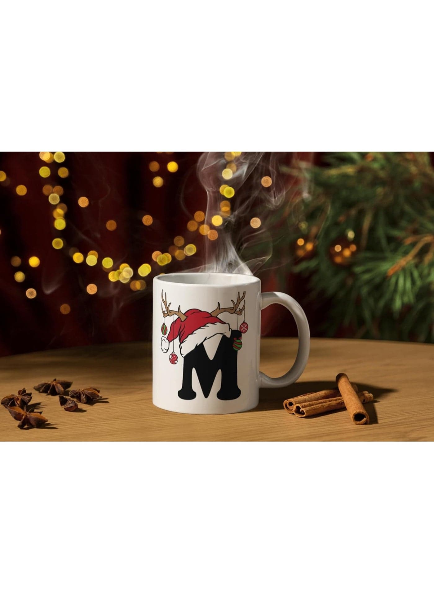 VoY Printed Christmas Ceramic Mug – Durable Coffee Cup – Festive Holiday Design – Ideal for Home, Office and Gifting – 330ml – ZE5683DT (٢)