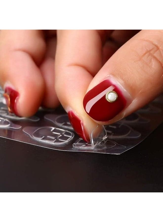 24 Pieces Double Sided Nail Sticker Imported Quality Flexible Clear Artificial Gel Tape Nail Art (3)