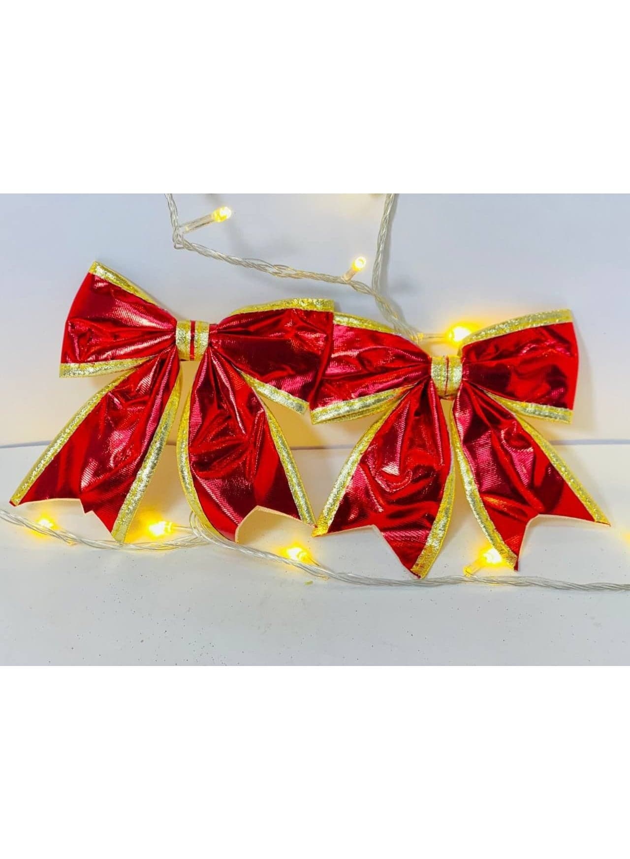 Christmas Decoration Christmas Bow Bag Small Size Bag: 2 Pieces Home Decor Ornaments (٢)