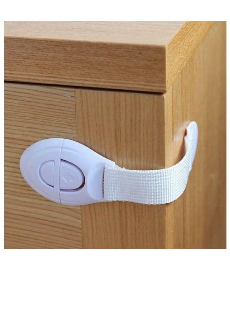 Childproof drawer lock for cabinet, drawer, or refrigerator door, anti-open sliding refrigerator door lock (2 pieces), multi-colored Guards and Locks (7)