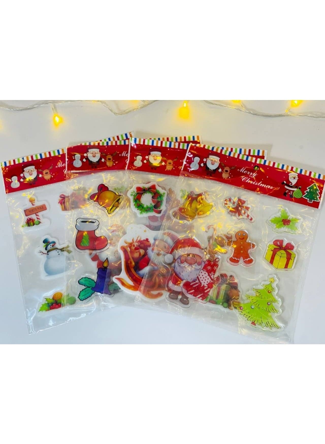 Christmas Silicone Christmas Stickers Stick on the Fridge in Different Christmas Shapes, 1 Bag Home Decor Ornaments (٣)