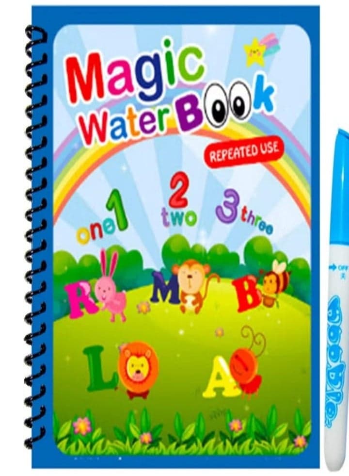 Magic coloring book with water - no mess no stains - fun and educational multiple graphics - boys and girls Drawing & Painting Supplies