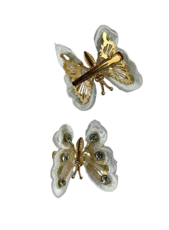 Pack of 2 Metal Hair Claw Clips – Elegant Design with Strong Hold (٥)
