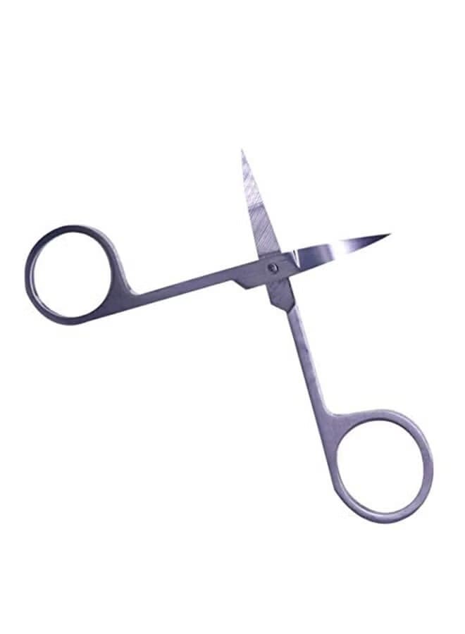 2 Small Silver Nose and Eyebrow Scissors Tweezers (2)