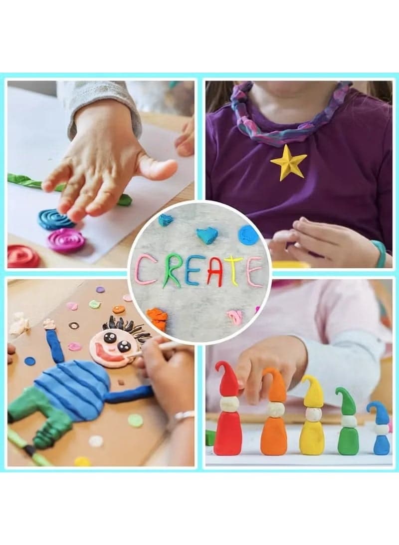 Magic Clay - Air Dry Clay 36 Colors, Modeling Clay for Kids with Tools, Soft & Ultra Light, Toys Gifts for Age 3 4 5 6 7 8+ Years Old Boys Girls Kids Clay & Dough (٩)
