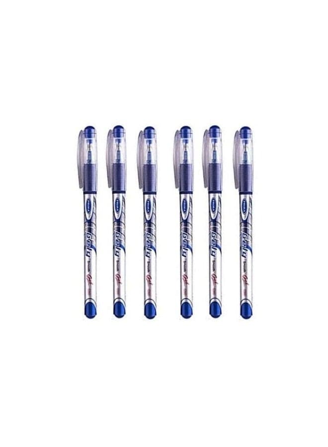 Ballpoint pen, 0.5 mm needle tip, blue ink color. Box: 12 pens