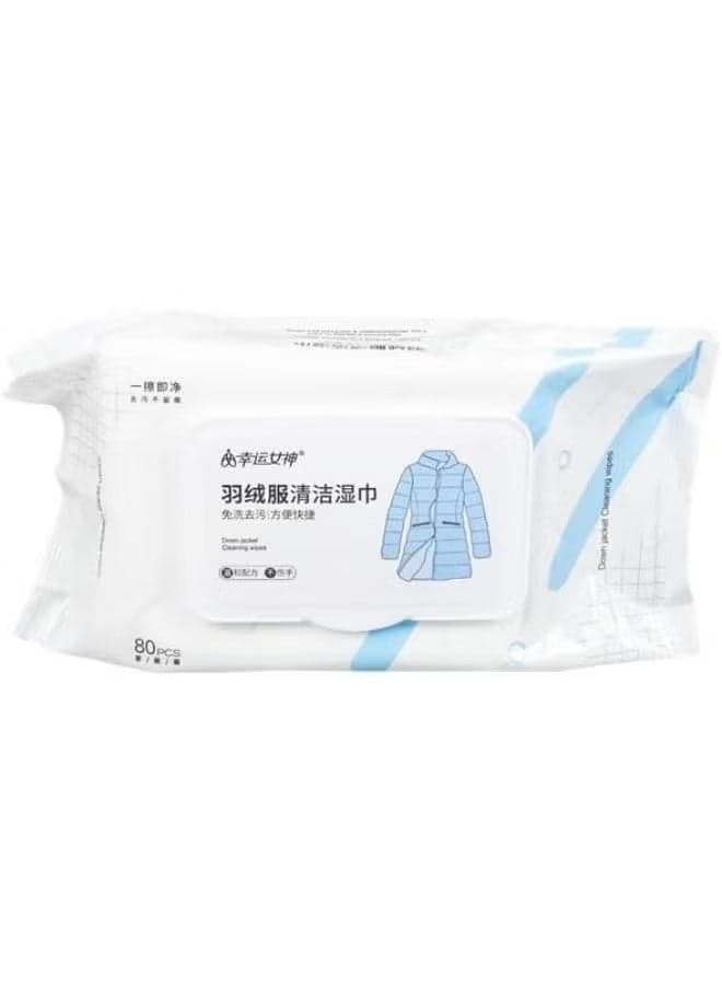 Wet Clothes Cleaning Wipes for Instant Stain Removal, Quick-Drying Formula, Safe for Most Fabrics, Portable Pack for Home, Office and Travel