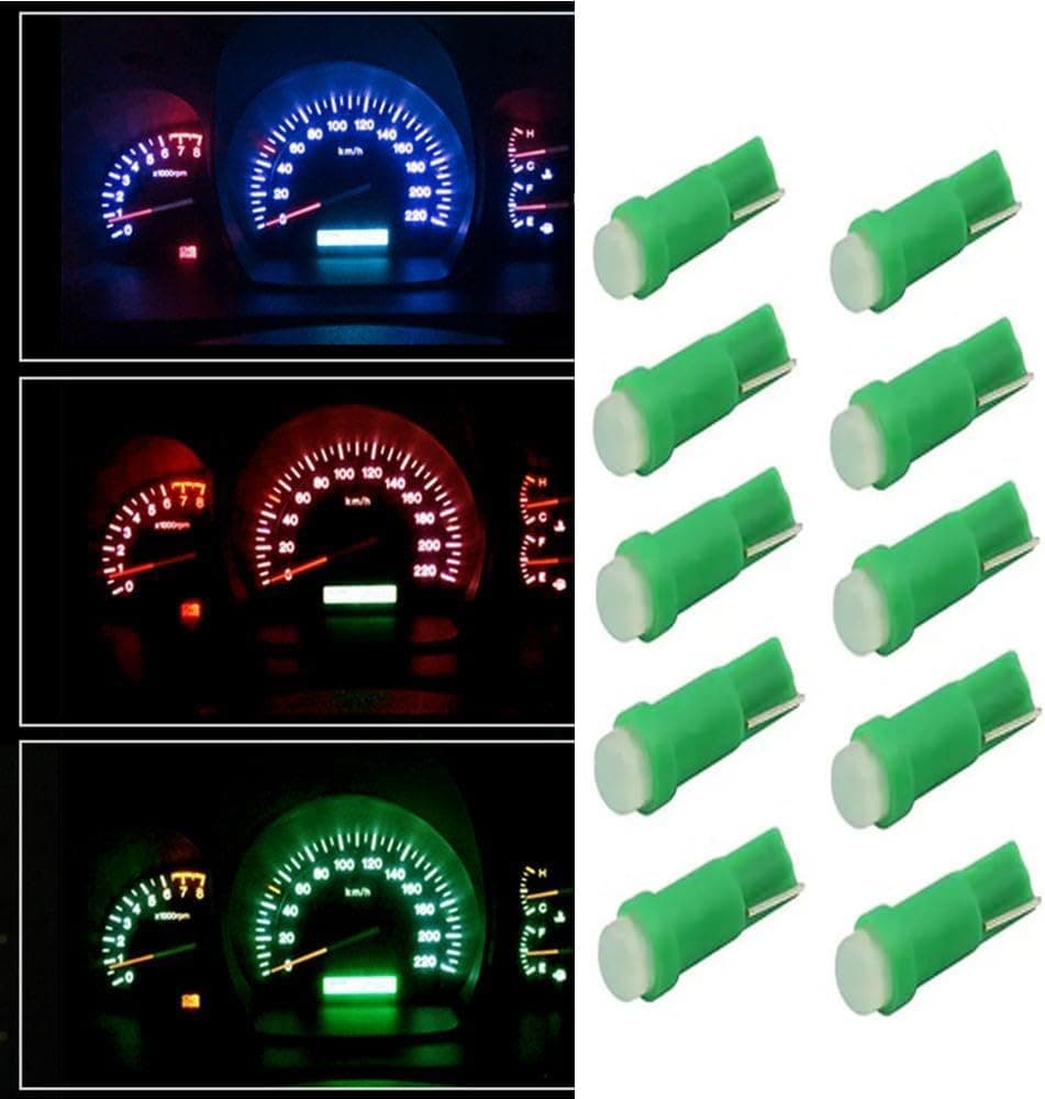 Safaya T5 LED Light Bulbs, Strong Light, Safe and Environmentally Friendly Product, Various Uses, Performance and Long Service Life, High Light Efficiency (Green - 10 Pieces) - KaberTrade Lighting & Electrical (٢)