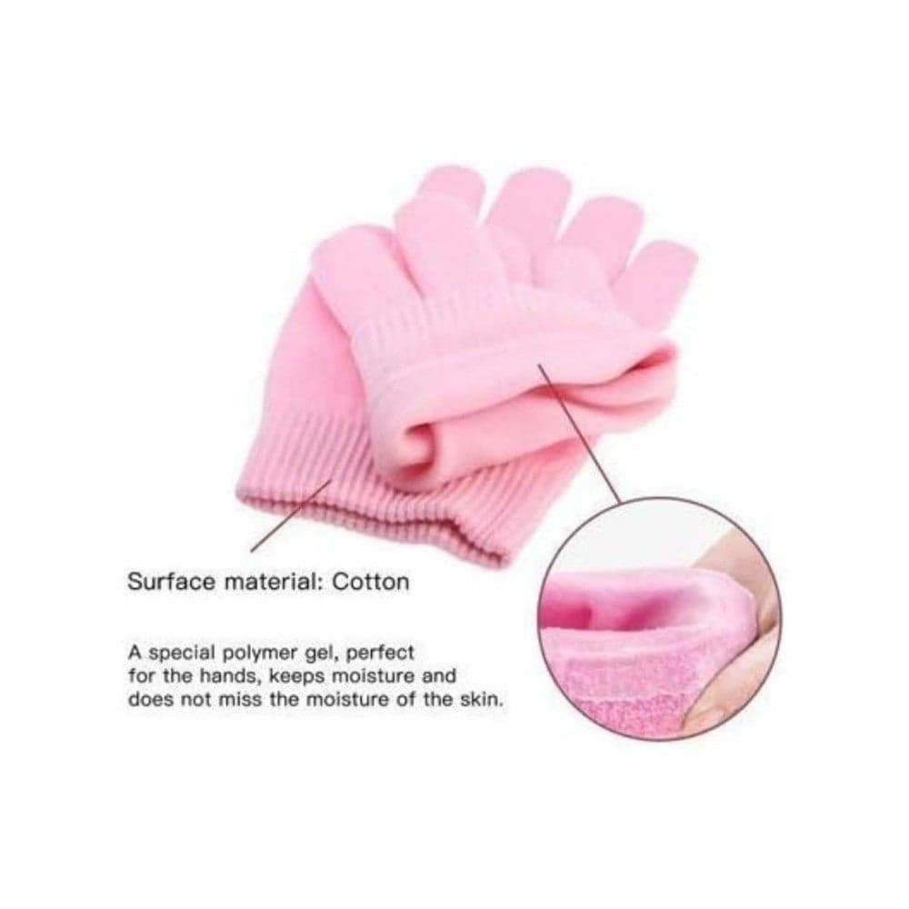Pair of Silicone Gloves for Moisturizing Dry, Rough, and Cracked Hands - Reusable Gloves (Multicolor) (6)