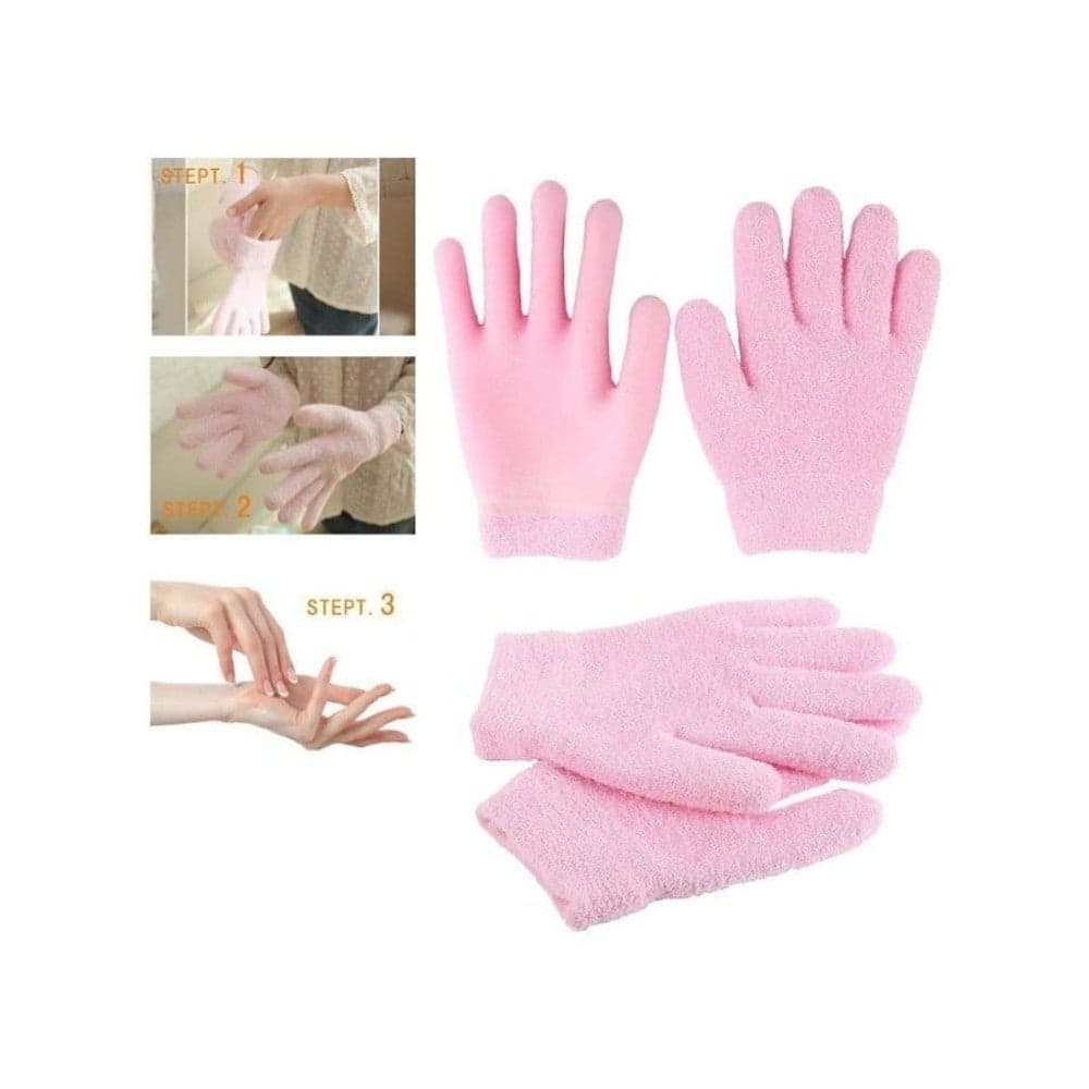 Pair of Silicone Gloves for Moisturizing Dry, Rough, and Cracked Hands - Reusable Gloves (Multicolor) (7)