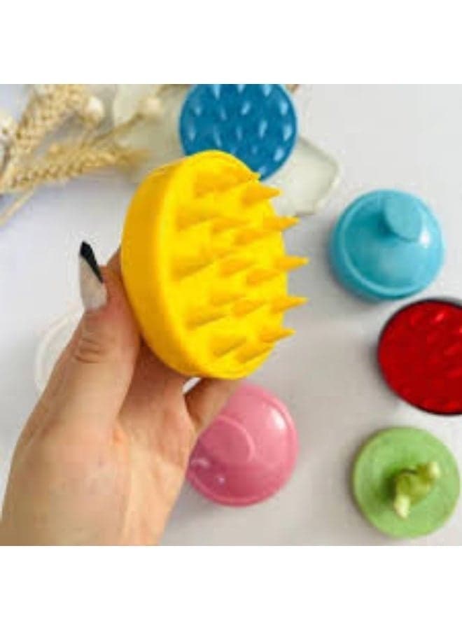 Silicone Scalp Massager and Shampoo Brush, Soft Silicone Hair Scalp Scrubber for Deep Cleansing and Gentle Massage, Suitable for All Hair Types, Multicolor (7)
